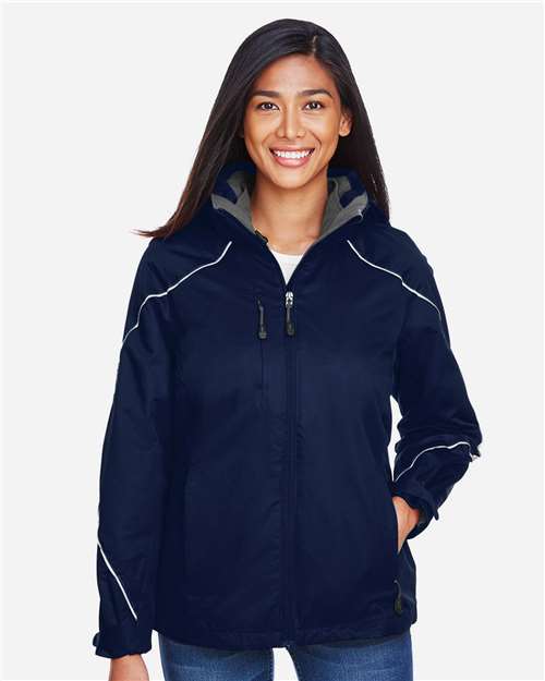 North End Women's Angle 3-in-1 Jacket with Bonded Fleece Liner - 78196 Night