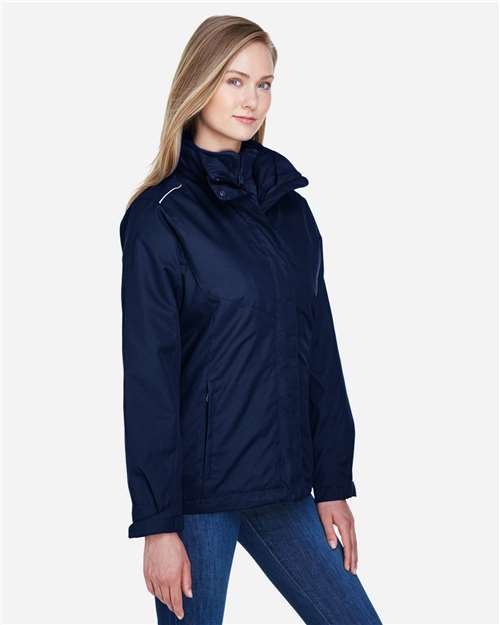 Core365 Women's 3-in-1 Jacket with Fleece Liner - 78205 Classic Navy