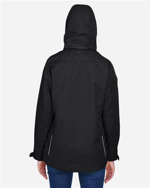 Core365 Women's 3-in-1 Jacket with Fleece Liner - 78205 Black