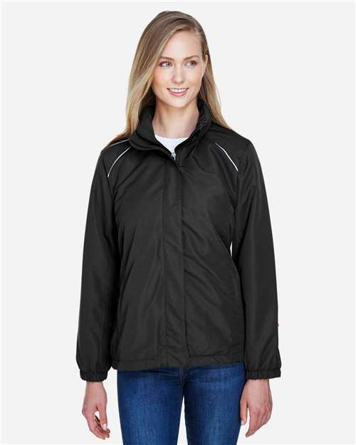 Core365 Women's Profile Fleece-Lined All-Season Jacket - 78224 Black