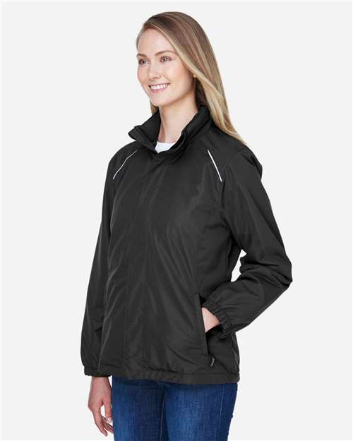 Core365 Women's Profile Fleece-Lined All-Season Jacket - 78224 Black