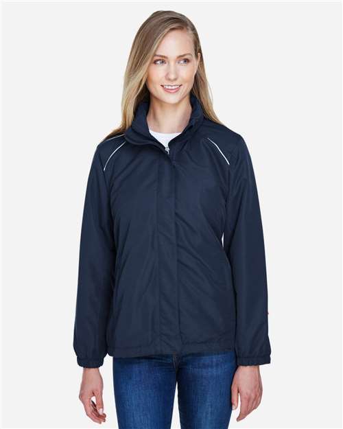Core365 Women's Profile Fleece-Lined All-Season Jacket - 78224 Classic Navy