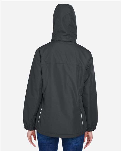 Core365 Women's Profile Fleece-Lined All-Season Jacket - 78224 Carbon