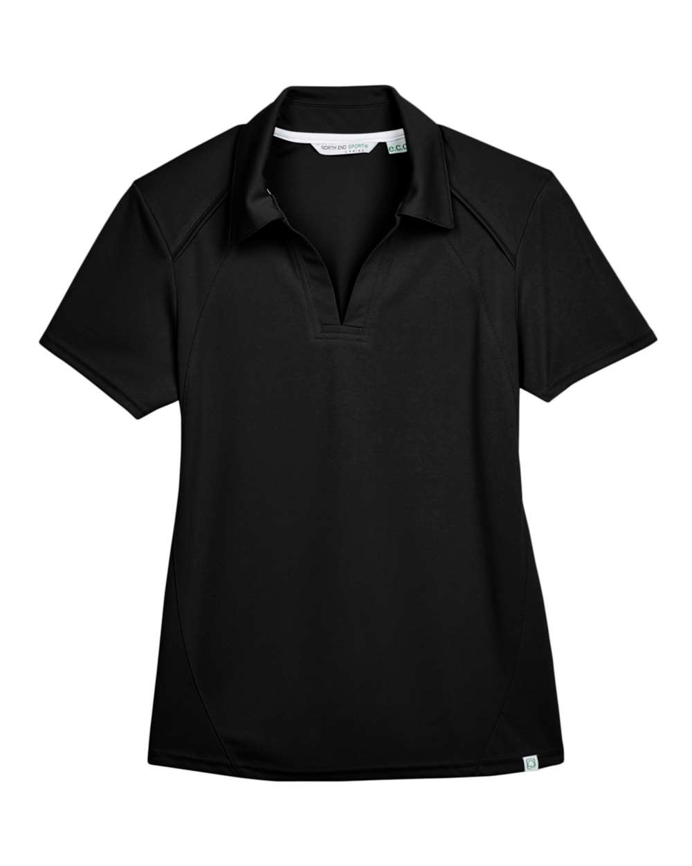 North End Women's Recycled Polyester Performance Pique Polo - 78632 Black