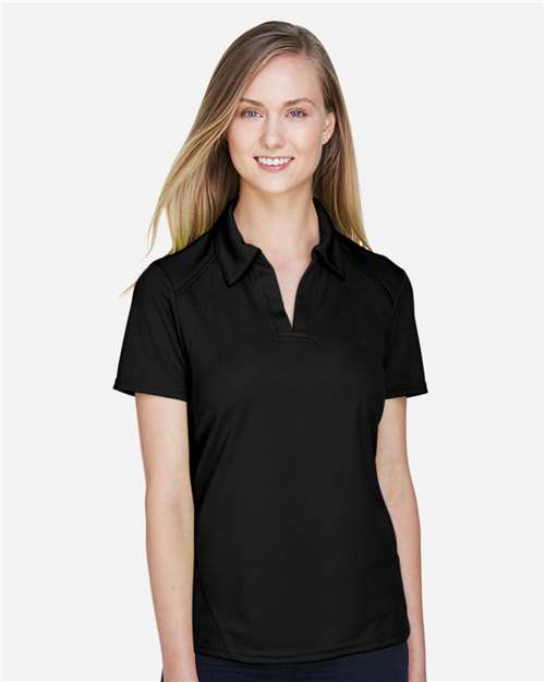 North End Women's Recycled Polyester Performance Pique Polo - 78632 Black