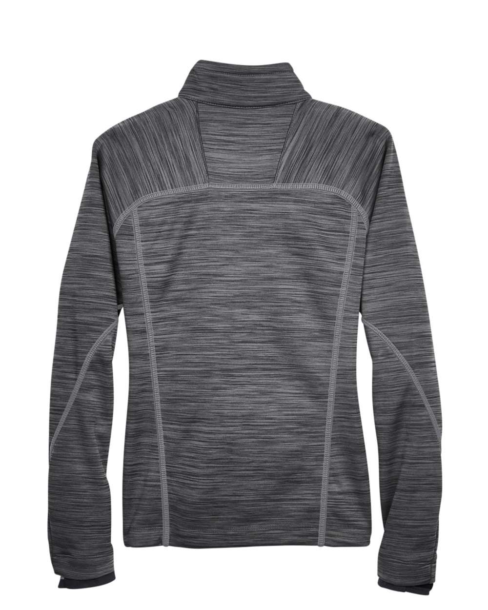 North End Women's Flux Mélange Bonded Fleece Jacket - 78697 Carbon- Black