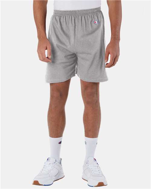 Champion Unisex Cotton Gym Shorts - 8187 Oxford Grey Heather