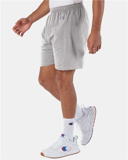 Champion Unisex Cotton Gym Shorts - 8187 Oxford Grey Heather