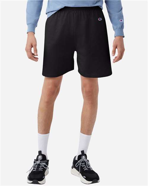 Champion Unisex Cotton Gym Shorts - 8187 Black