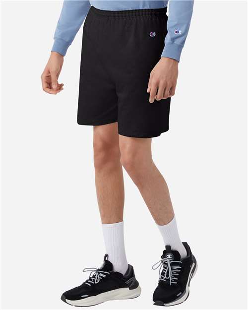 Champion Unisex Cotton Gym Shorts - 8187 Black