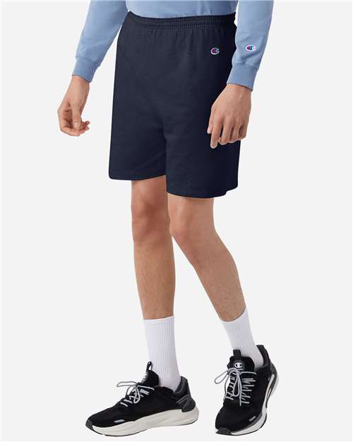Champion Unisex Cotton Gym Shorts - 8187 Navy