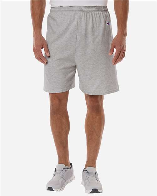 Champion Unisex Cotton Gym Shorts - 8187 Oxford Grey Heather