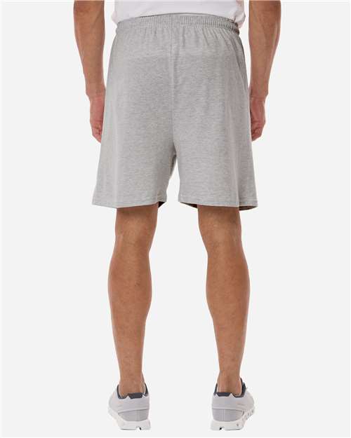 Champion Unisex Cotton Gym Shorts - 8187 Oxford Grey Heather