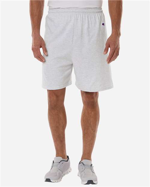 Champion Unisex Cotton Gym Shorts - 8187 Silver Grey
