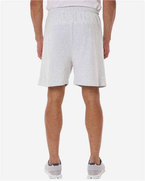 Champion Unisex Cotton Gym Shorts - 8187 Silver Grey