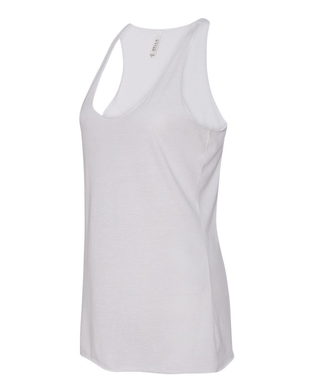 BELLA + CANVAS Women's Triblend Racerback Tank - 8430 Solid White Triblend