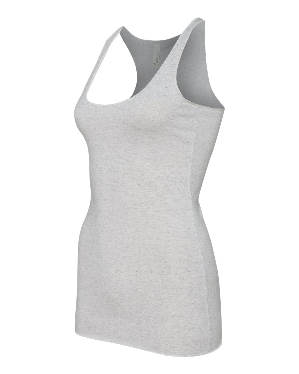 BELLA + CANVAS Women's Triblend Racerback Tank - 8430 White Fleck Triblend