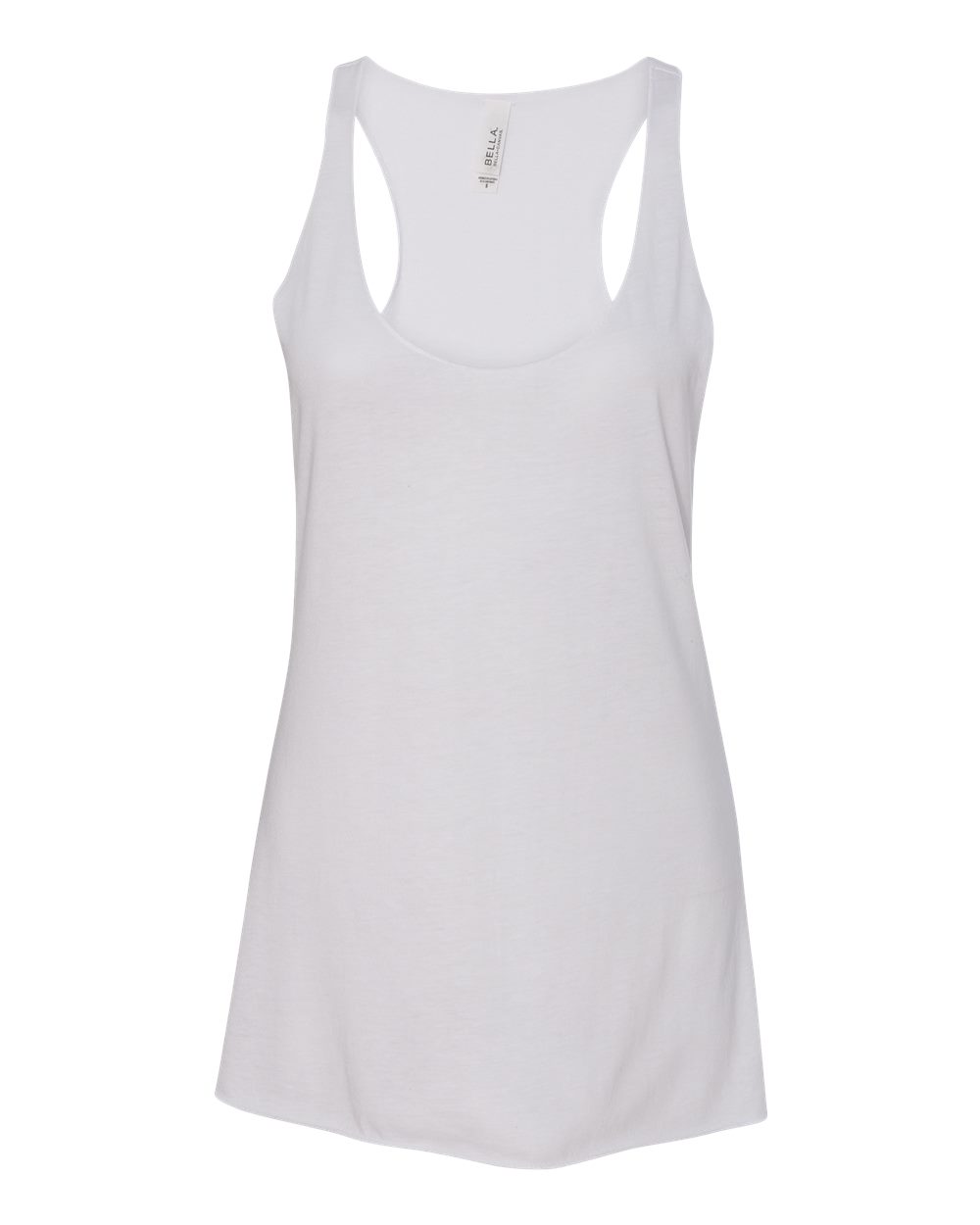 BELLA + CANVAS Women's Triblend Racerback Tank - 8430 Solid White Triblend