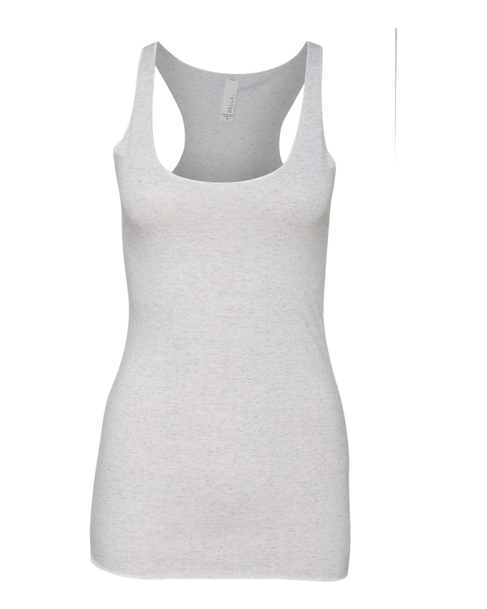 BELLA + CANVAS Women's Triblend Racerback Tank - 8430 White Fleck Triblend