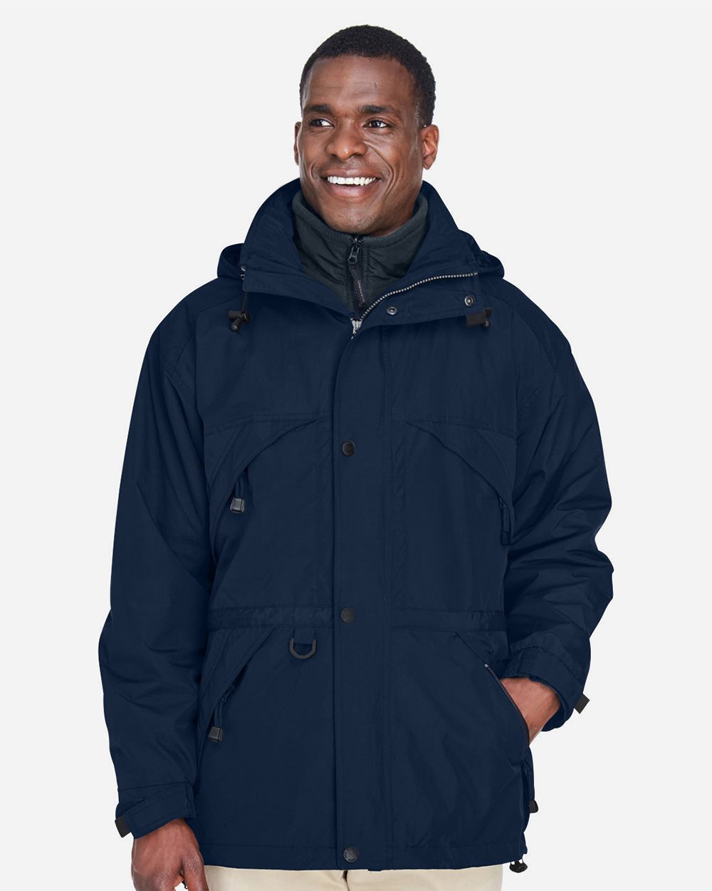 North End Men's 3-in-1 Parka with Dobby Trim - 88007