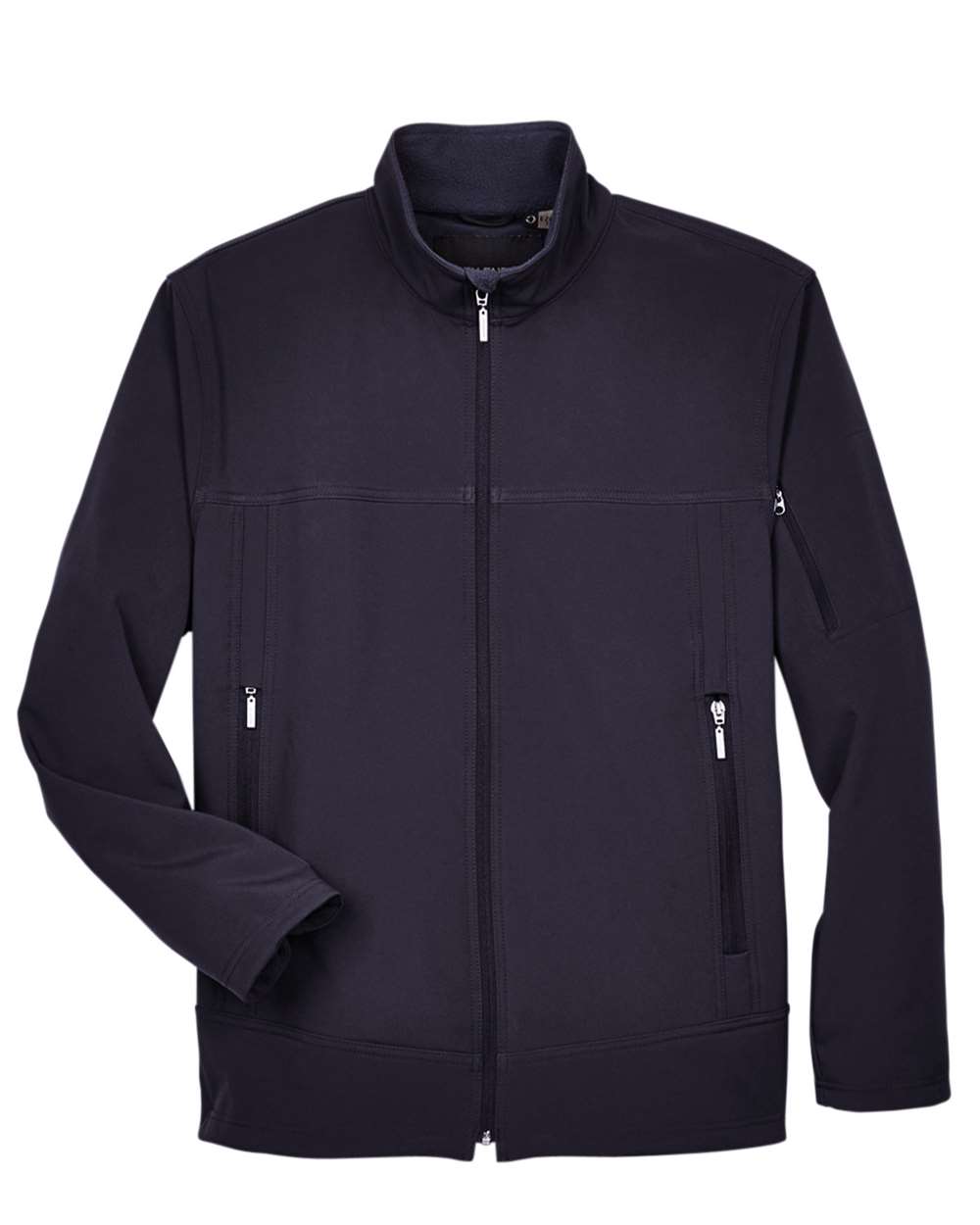 North End Men's Three Layer Fleece Performance Soft Shell Jacket - 88099 Midnight Navy