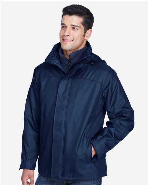 North End Men's 3-in-1 Insulated Jacket - 88130 Midnight Navy