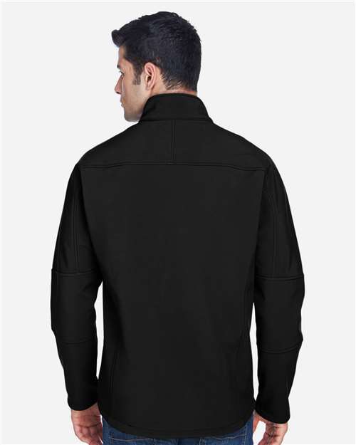 North End Men's Three Layer Fleece Bonded Shell Technical Jacket - 88138 Black