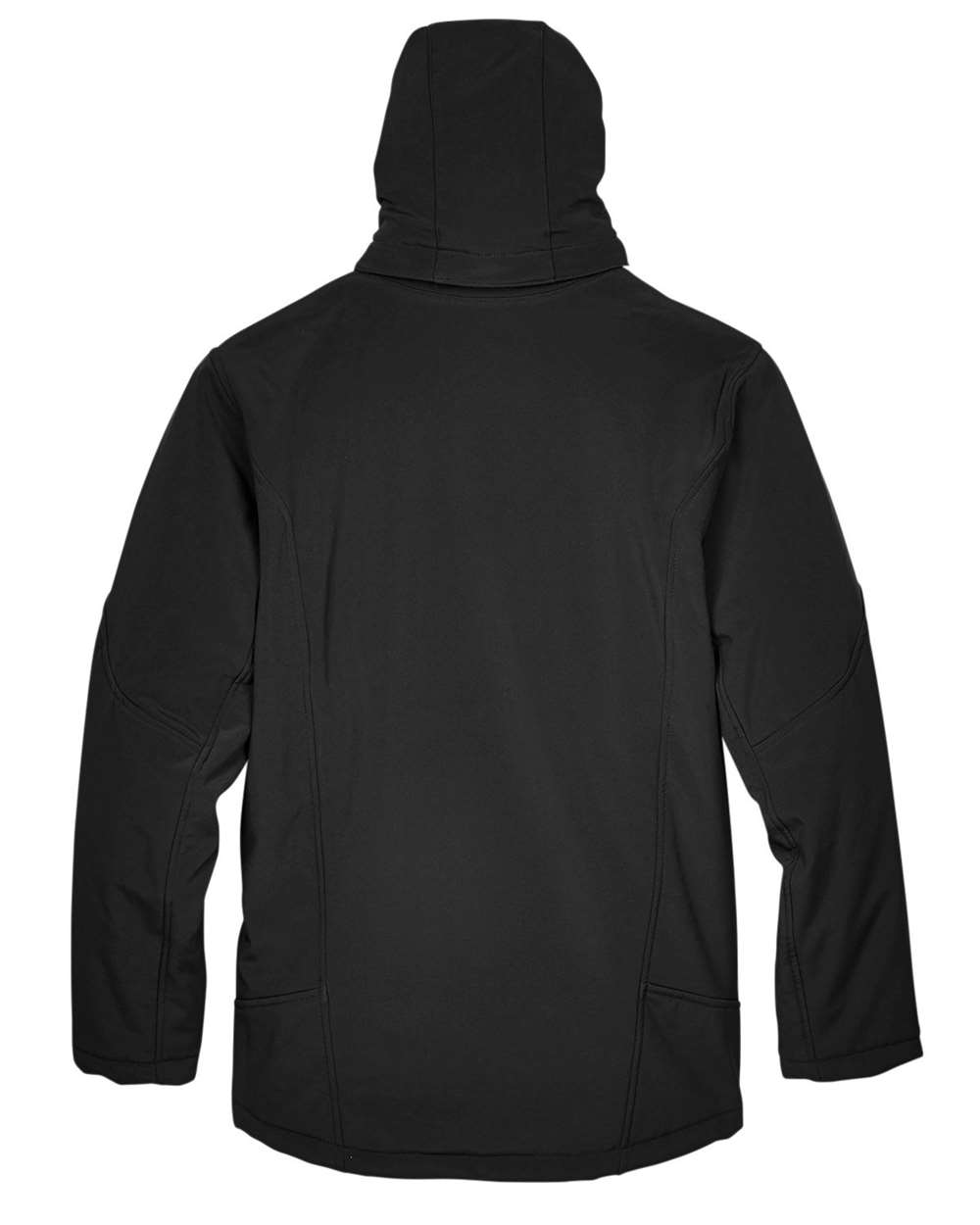 North End Men's Glacier Insulated Three-Layer Fleece Soft Shell Hood Jacket with Detachable Hood - 88159 Black