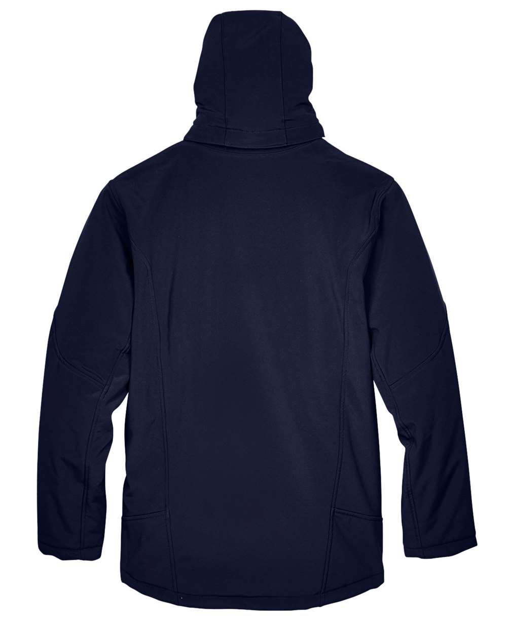 North End Men's Glacier Insulated Three-Layer Fleece Soft Shell Hood Jacket with Detachable Hood - 88159 Classic Navy