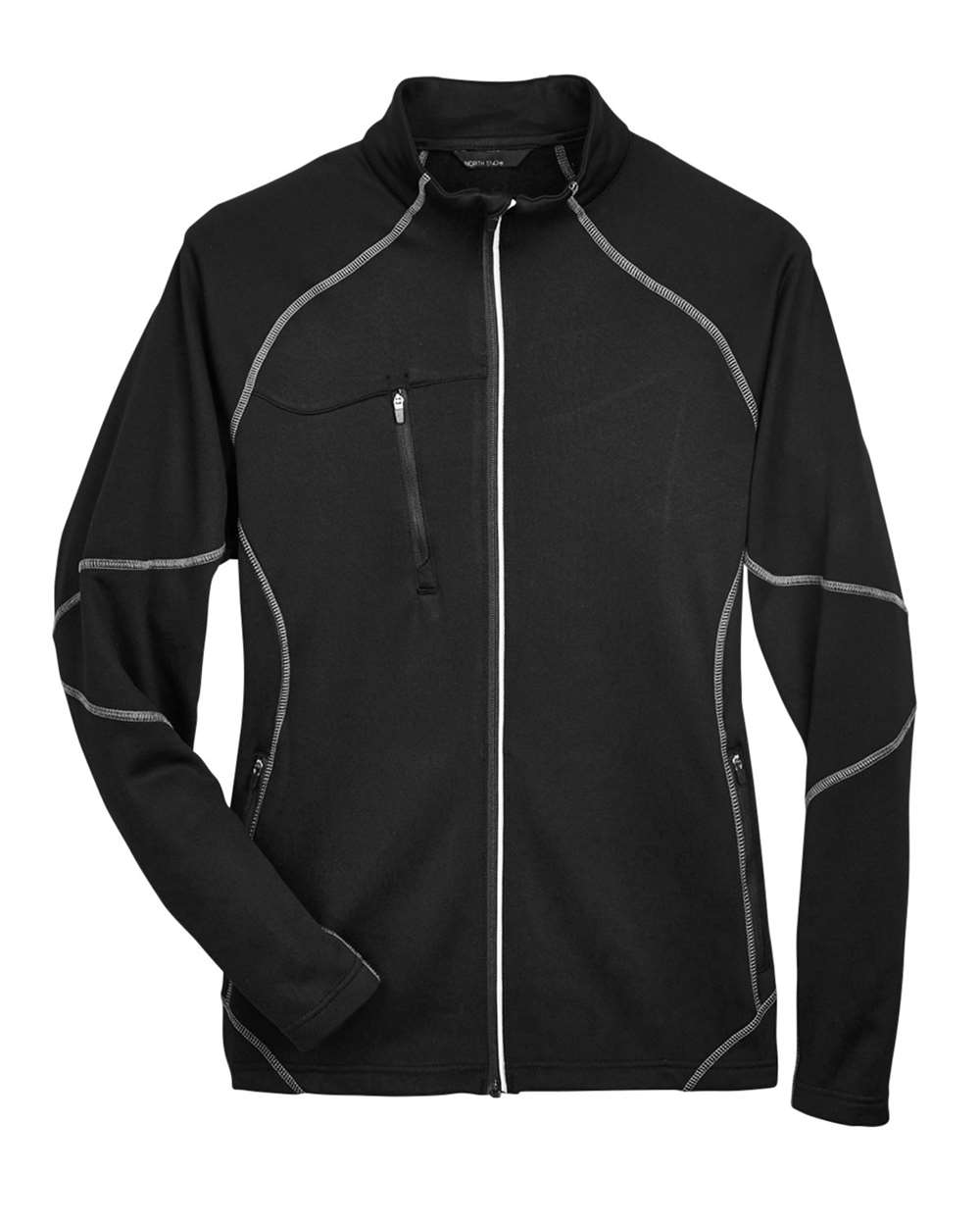 North End Men's Gravity Performance Fleece Jacket - 88174 Black