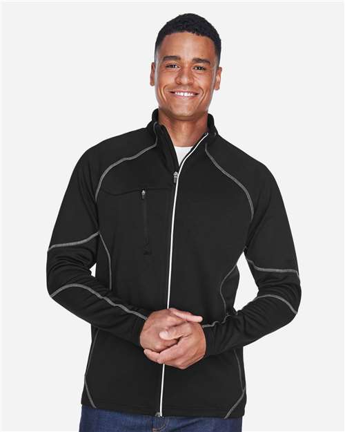 North End Men's Gravity Performance Fleece Jacket - 88174 Black