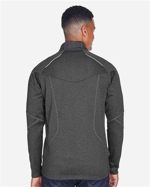 North End Men's Gravity Performance Fleece Jacket - 88174 Carbon Heather
