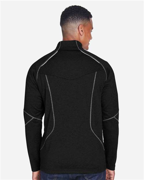 North End Men's Catalyst Performance Fleece Quarter-Zip Pullover - 88175 Black