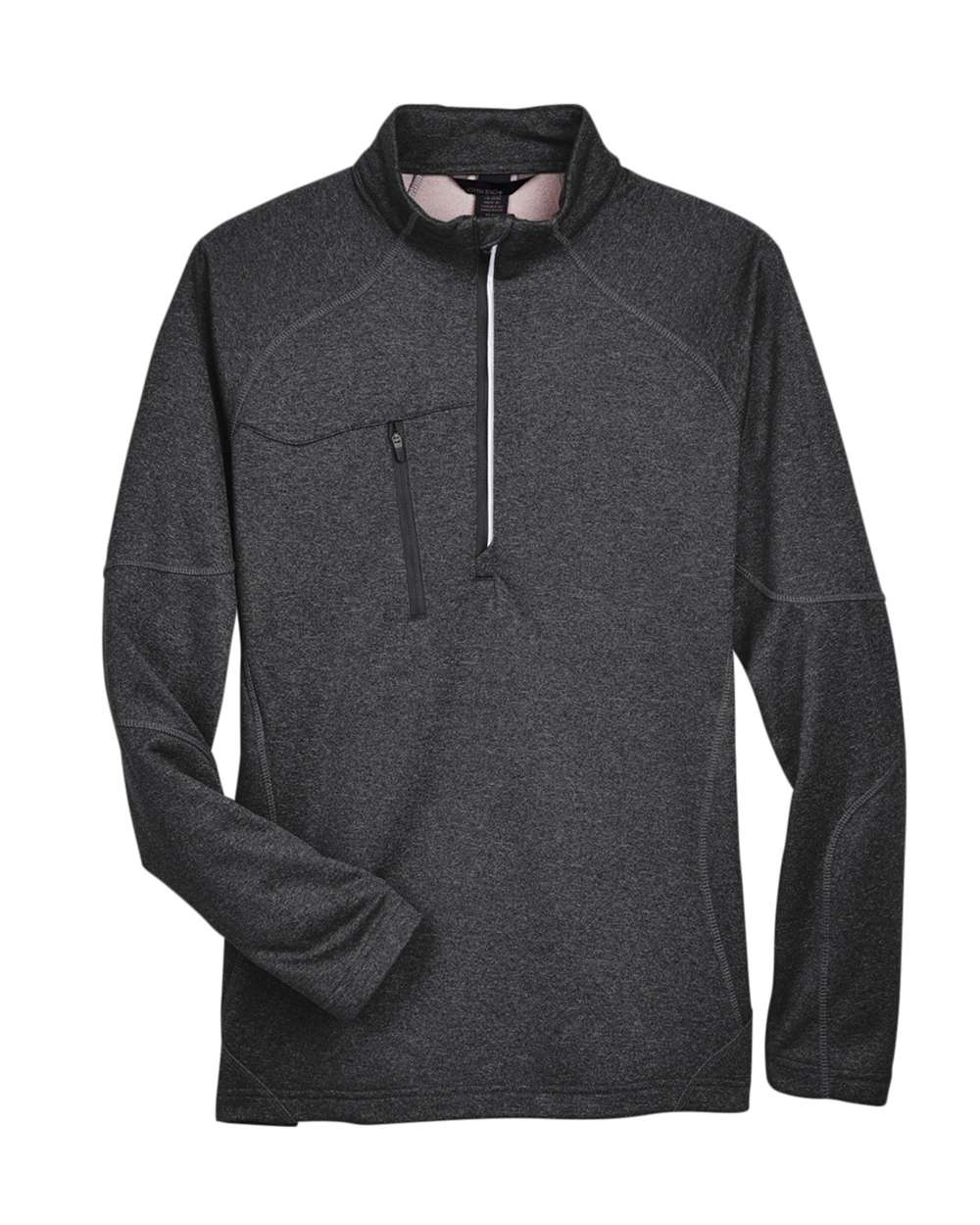 North End Men's Catalyst Performance Fleece Quarter-Zip Pullover - 88175 Carbon Heather
