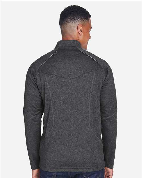 North End Men's Catalyst Performance Fleece Quarter-Zip Pullover - 88175 Carbon Heather