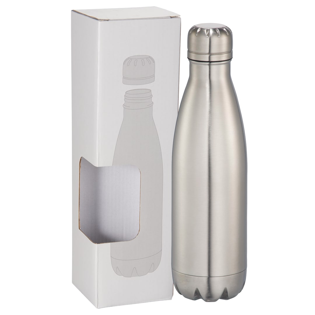 Copper Vacuum Insulated Bottle 17oz w/ Window Box - 1626-74 Silver