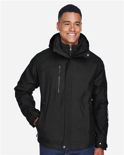 North End Men's Caprice 3-in-1 Jacket with Soft Shell Liner - 88178 Black