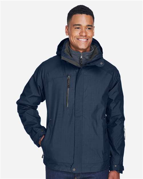 North End Men's Caprice 3-in-1 Jacket with Soft Shell Liner - 88178 Classic Navy