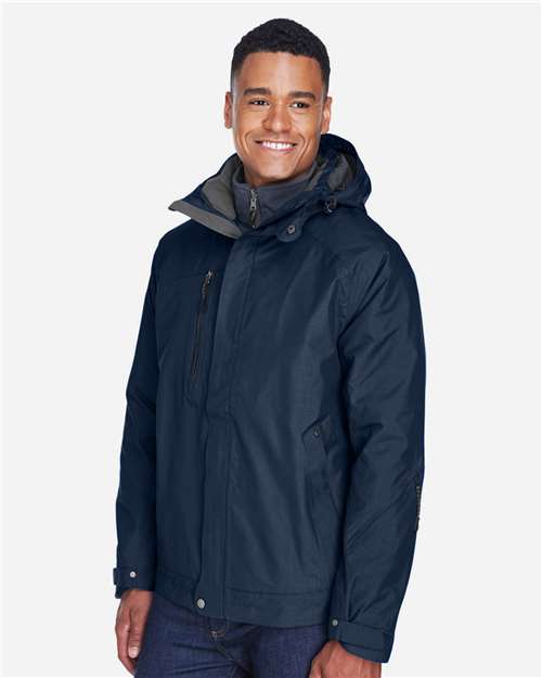 North End Men's Caprice 3-in-1 Jacket with Soft Shell Liner - 88178 Classic Navy