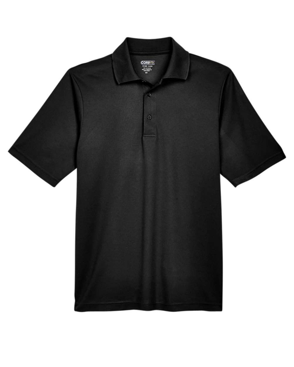 Core365 Men's Origin Performance Piqué Polo - 88181 Black