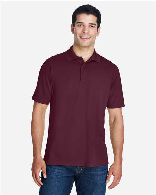 Core365 Men's Origin Performance Piqué Polo - 88181 Burgundy