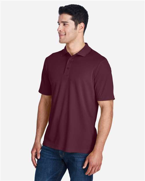 Core365 Men's Origin Performance Piqué Polo - 88181 Burgundy
