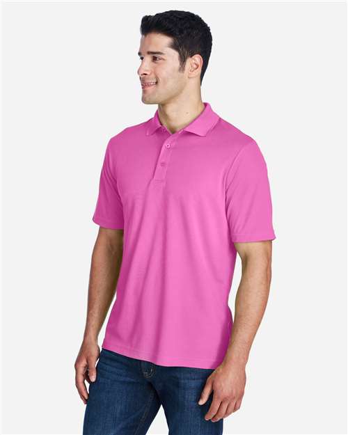 Core365 Men's Origin Performance Piqué Polo - 88181 Charity Pink