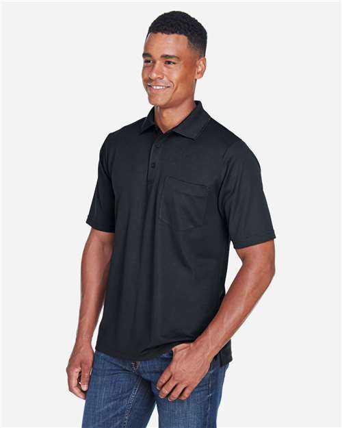 Core365 Men's Origin Performance Piqué Polo with Pocket - 88181P Black