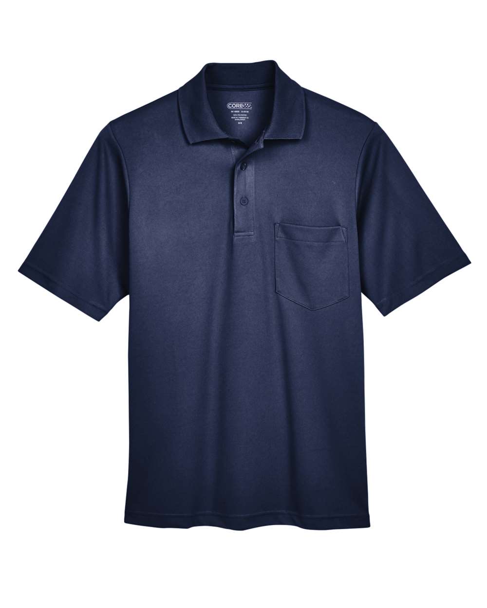 Core365 Men's Origin Performance Piqué Polo with Pocket - 88181P Classic Navy