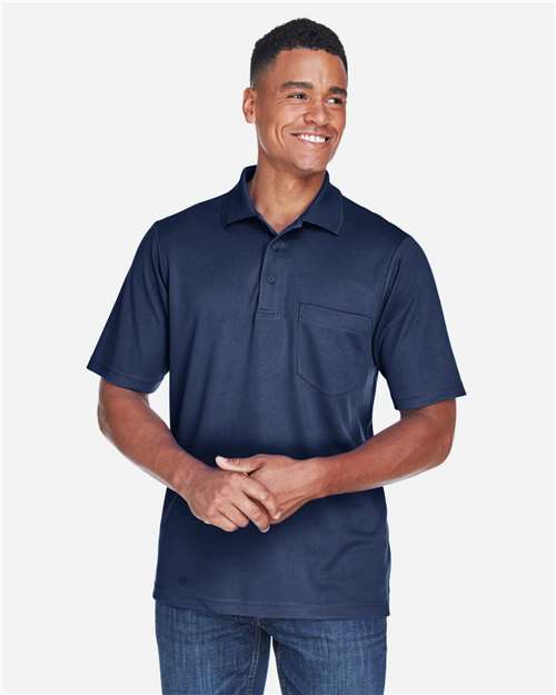Core365 Men's Origin Performance Piqué Polo with Pocket - 88181P Classic Navy