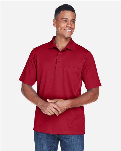 Core365 Men's Origin Performance Piqué Polo with Pocket - 88181P Classic Red