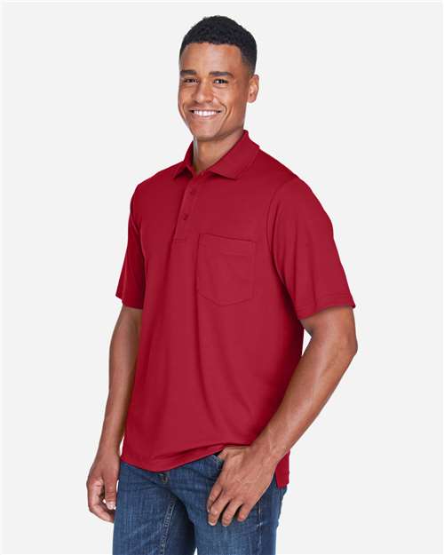 Core365 Men's Origin Performance Piqué Polo with Pocket - 88181P Classic Red