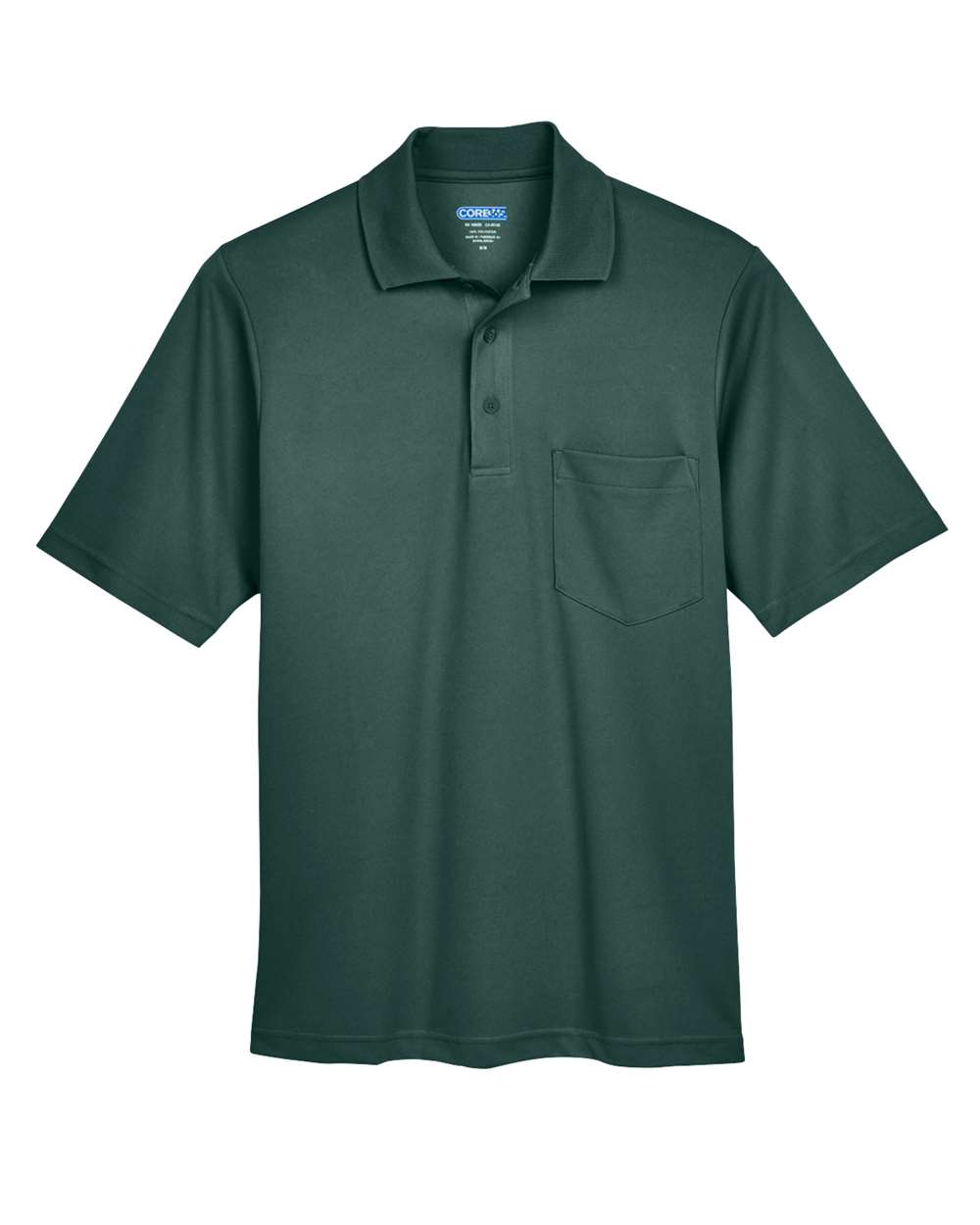 Core365 Men's Origin Performance Piqué Polo with Pocket - 88181P Forest