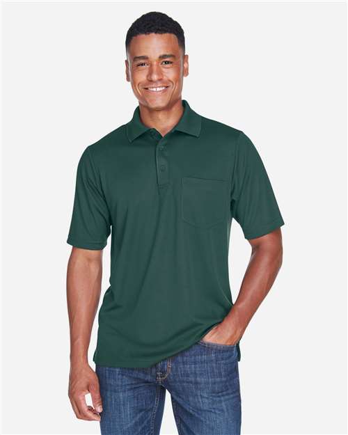 Core365 Men's Origin Performance Piqué Polo with Pocket - 88181P Forest